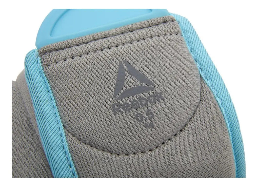 Muñequeras Con Agarre Dedo Libre 0,5kg C/u Reebok - Gris/azul
