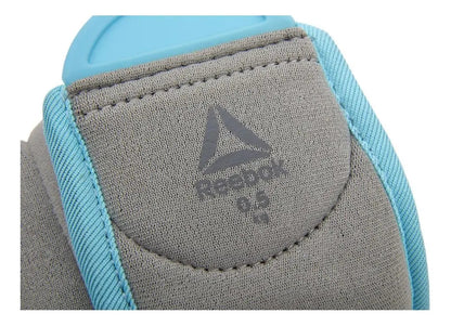 Muñequeras Con Agarre Dedo Libre 0,5kg C/u Reebok - Gris/azul