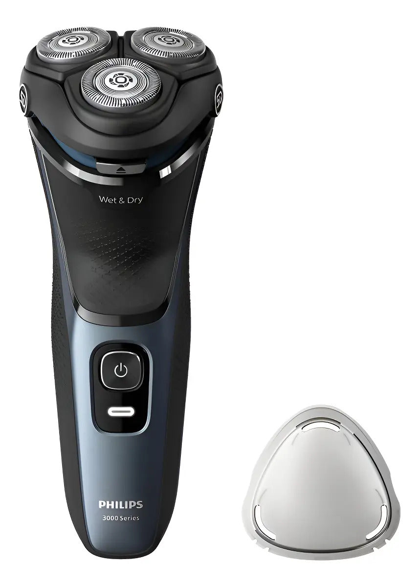 Afeitadora Philips S3144 Serie 3000 Seco Húmedo Negro Y Celeste