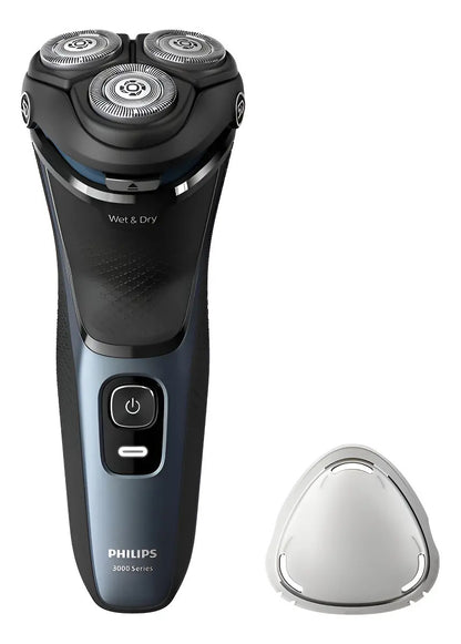 Afeitadora Philips S3144 Serie 3000 Seco Húmedo Negro Y Celeste