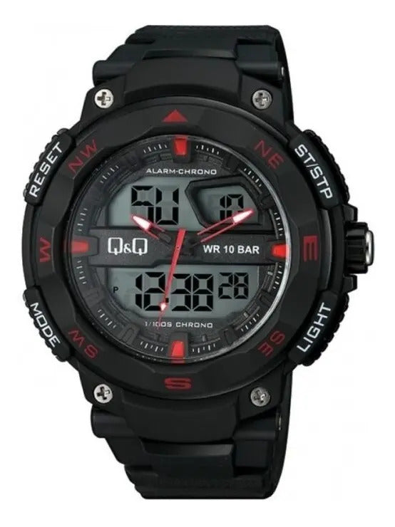 Reloj Q&q Digital 51mm Gw85j006 - Negro