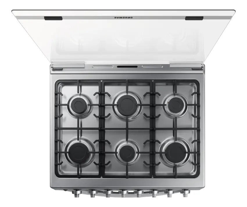 Cocina Samsung A Gas 6 Hornallas Sanx52a5411cs - Negro