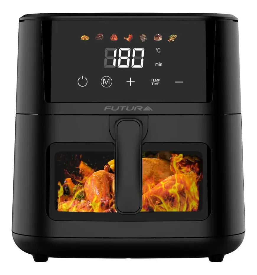 Freidora De Aire Futura 8 Lts Digital Fut-af80db - Negro 50