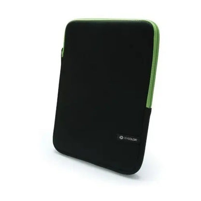 Funda De Neopreno Acolchonado 7'' P/ Tablet Ripcolor Negro Con Verde