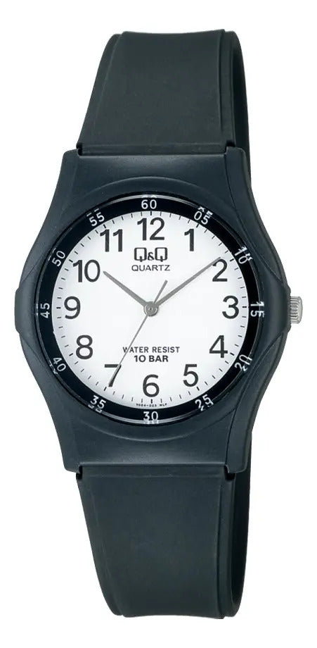 Reloj Q&q Silicona Hombre 35mm Vq04j003y - Negro