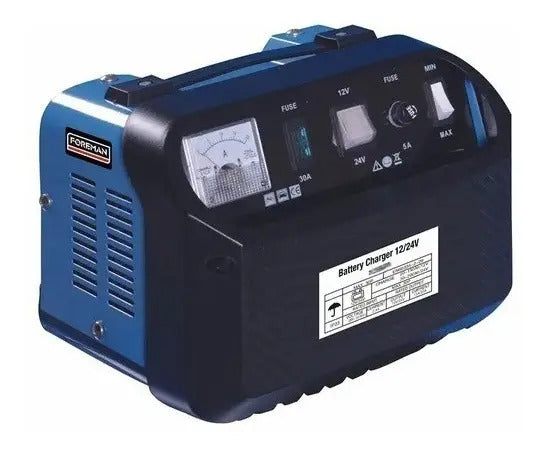 Cargador De Batería Foreman 12/24v 15-25amp