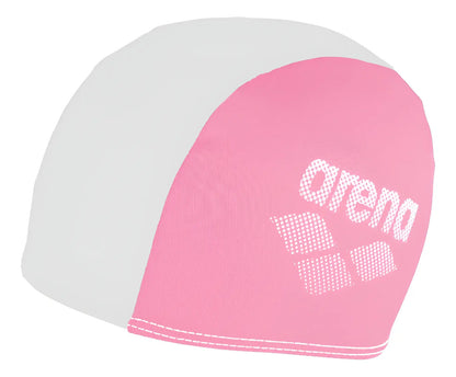 Gorra De Natación Polyester Jr 6 A 12 Años Arena - Rosa Y Blanco Junior