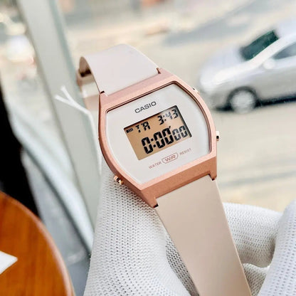 Reloj Casio Lw-204-4a Digital D/hora Crono/alarma Rosa Oro Rosa