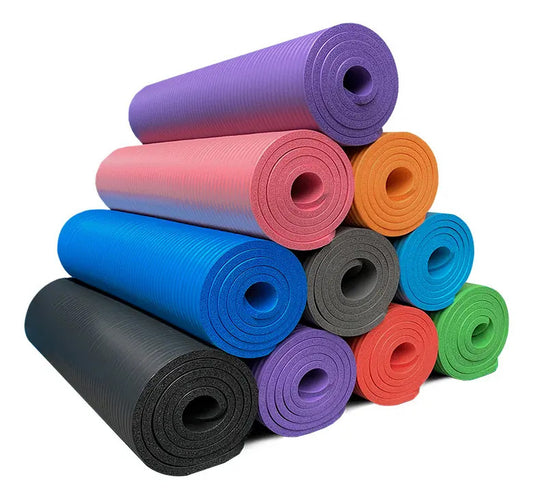 Colchoneta Yoga Gym 10mm Alta Densidad Rhino - Azul