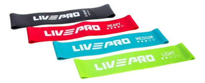 Set 4 Mini Bandas Loop Bands Entrenamiento Livepro Varios
