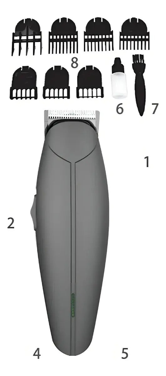 Recortadora Profesional Xion Inalámbrica Xi-hair10pro Gris Oscuro