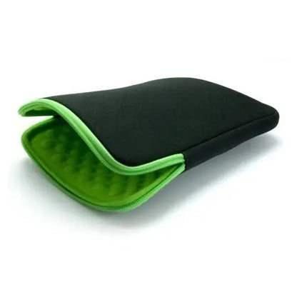 Funda De Neopreno Acolchonado 7'' P/ Tablet Ripcolor Negro Con Verde