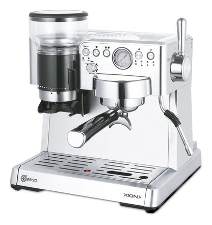 Cafetera Espresso Barista Con Molinillo De Café Xi-cm92 Qofe Gris