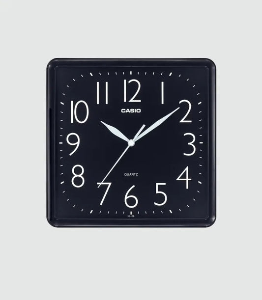 Reloj De Pared Casio Cuadrado Iq-06-1d - Negro