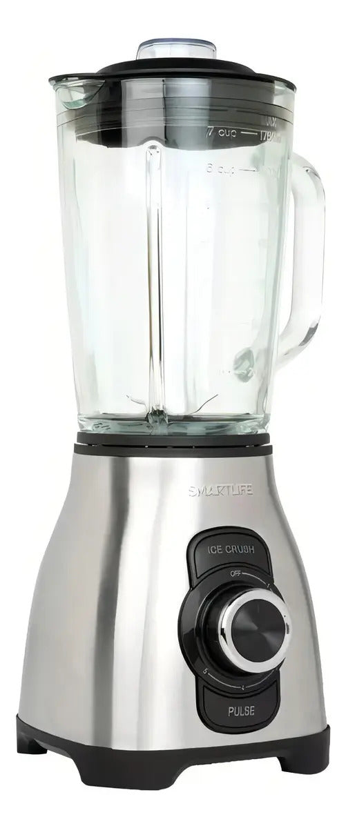 Licuadora Smartlife Jarra Vidrio 1,75 L 800w Bl1703 Plateado