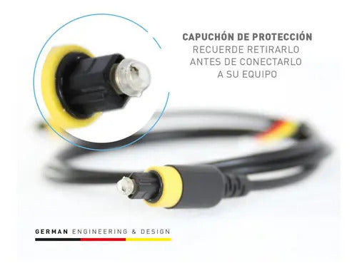 Cable Audio Fibra Óptica Thonet & Vander 1,5m Toslink