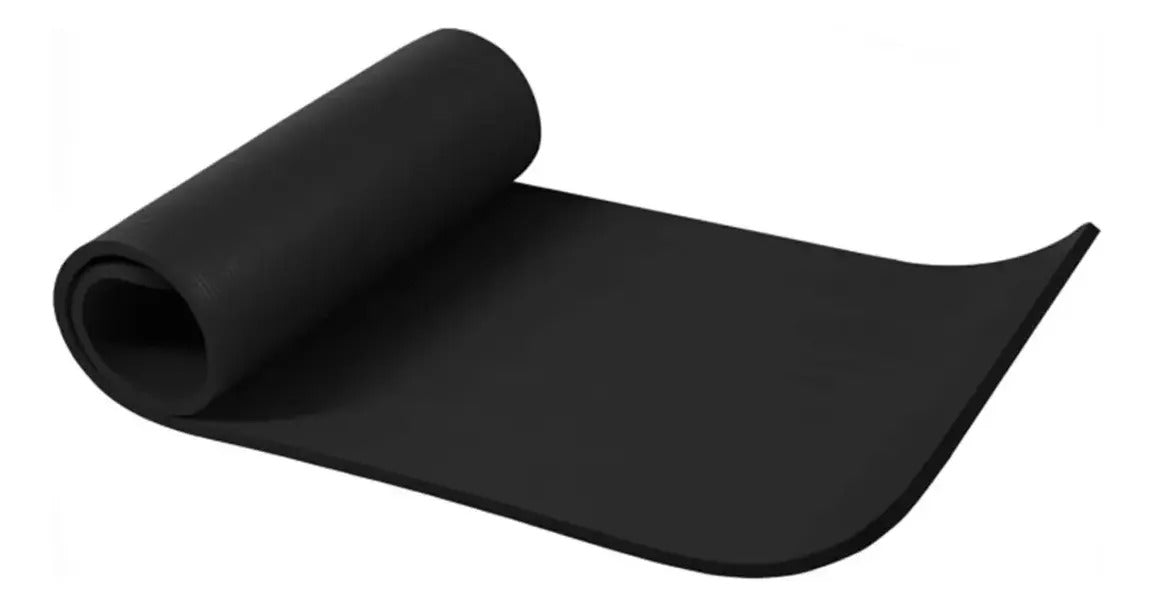 Colchoneta Yoga Gym 10mm Alta Densidad Rhino - Negro