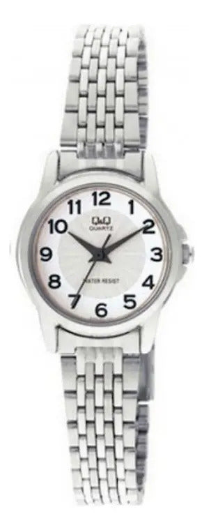 Reloj Q&q Metal 25mm - Q423j204 - Plateado Blanco