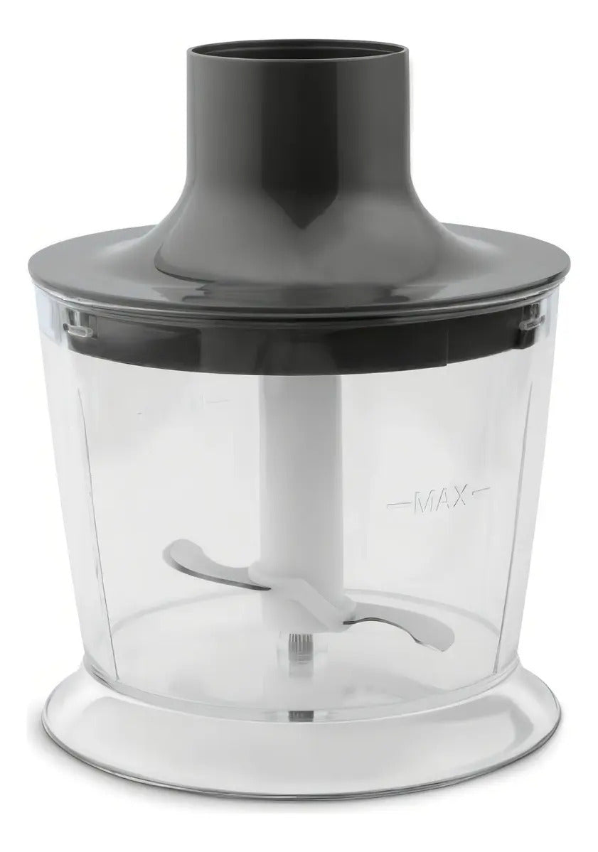 Mixer Ufesa Con Picador Y Batidor Bp4652 1200w - - Acero Inoxidable/gris/rojo