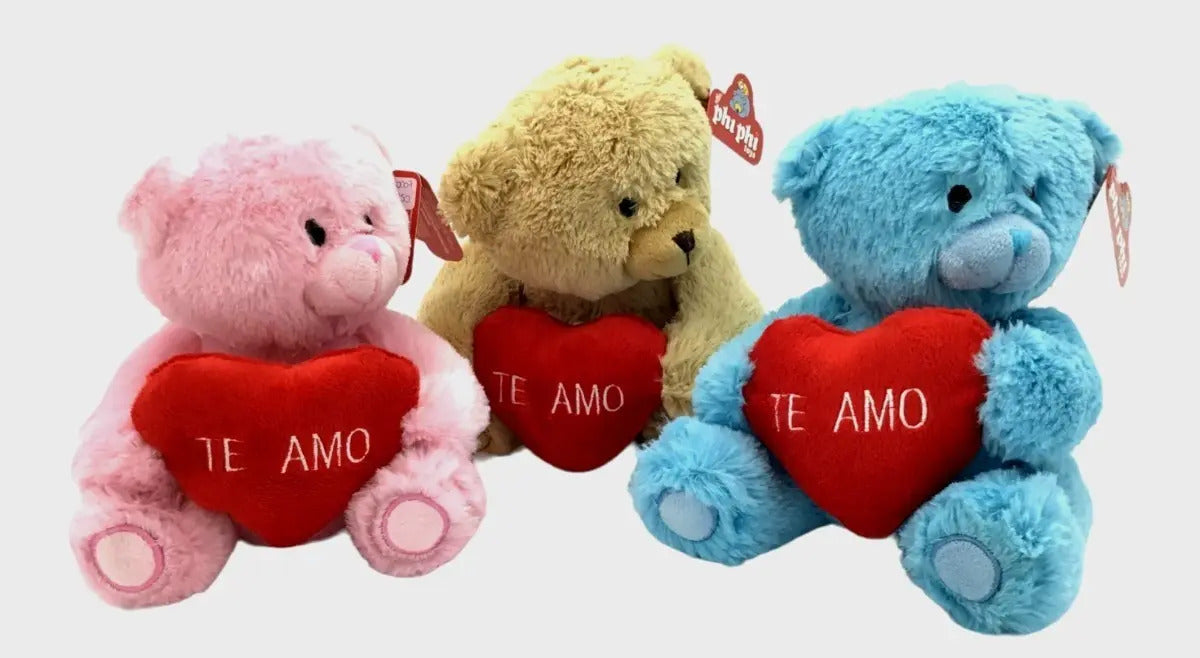 Oso De Peluche Con Corazón 18cm Te Amo Phiphi Toys