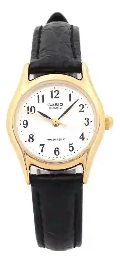 Reloj Casio Cuero Ltp-1094q-7b2rdf - Negro Dorado