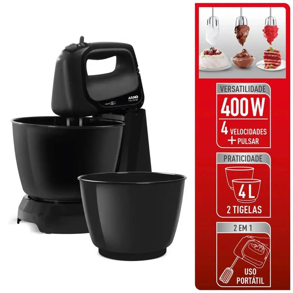 Batidora Arno Mini Chef 4 L 4 Velocidades 400w