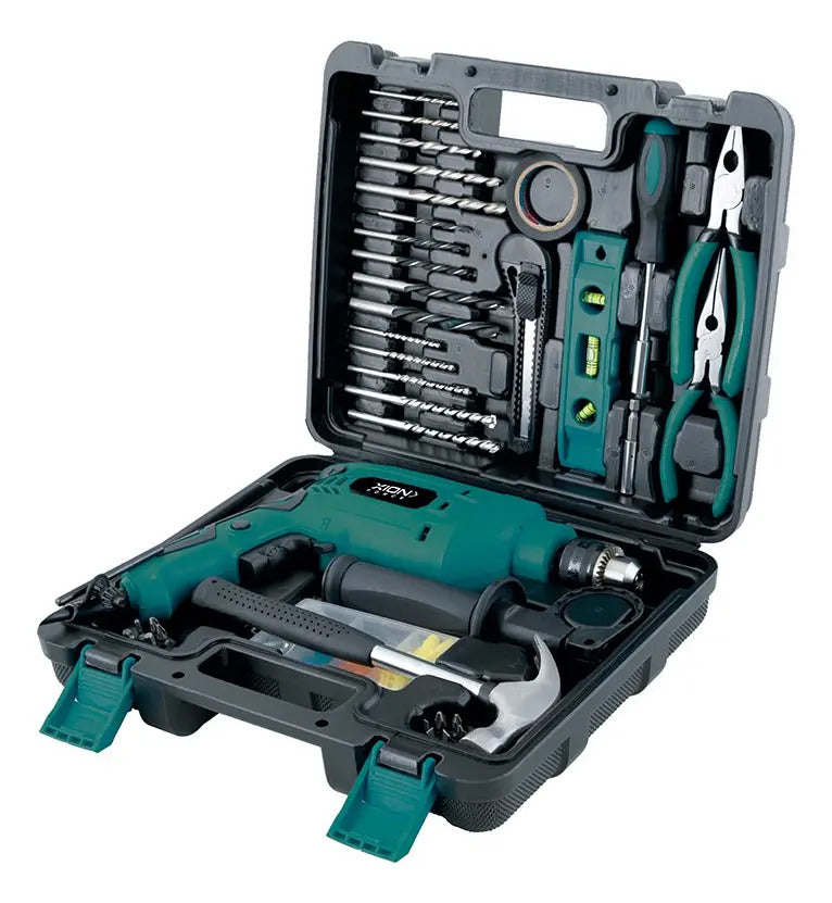 Kit Taladro Percutor 650w + 95 Acc Xion Xi-toolhd695k