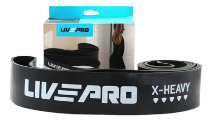 Super Bandas Entrenamiento Gym Látex Livepro - Negro