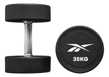 Mancuerna Redonda Cpu 35kg Reebok - Negro