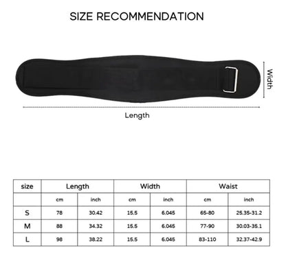 Cinturón De Levantamiento Pesas Ajustable Rhino - Negro Talle M