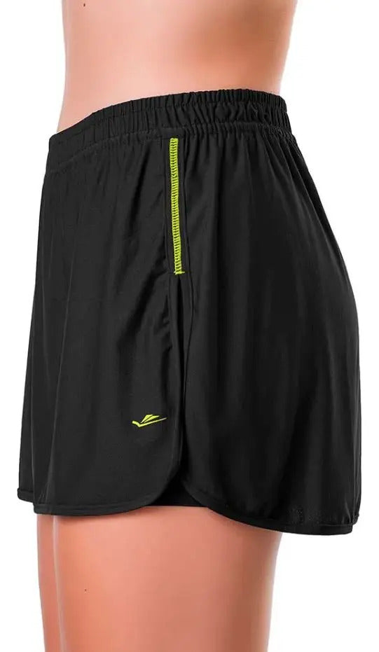 Short Pollera Deportivo Poliamida Dama Elite - Negro L