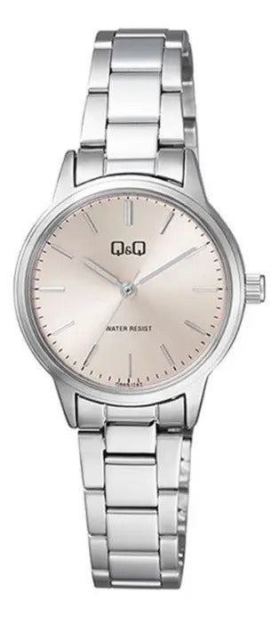 Reloj Q&q Metal 32mm - Q969j212 - Plateado Beige