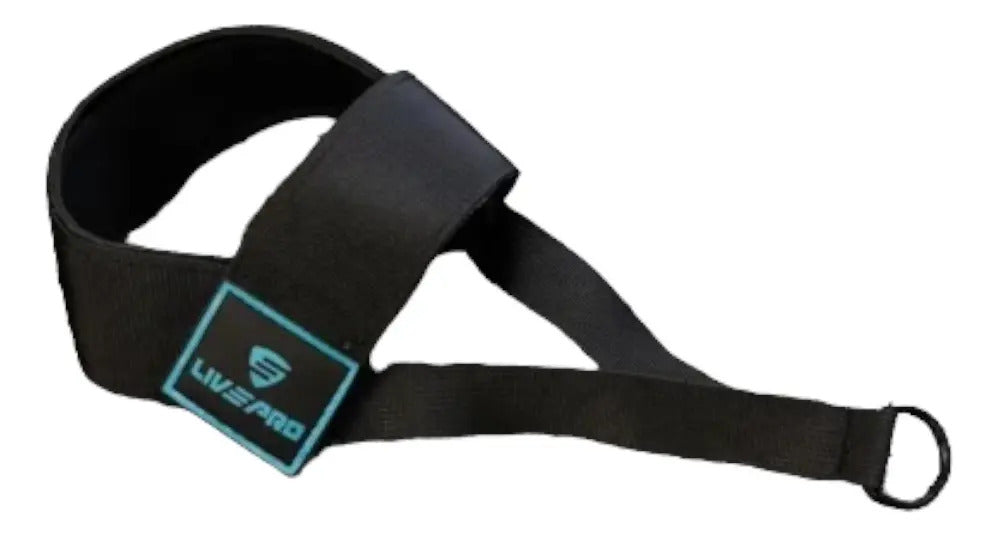 Tobillera Para Polea Gym Cierre Entero Livepro - Negro