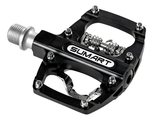Pedales Fijación Doble Función Mtb Bmx Enduro Sumart Negro