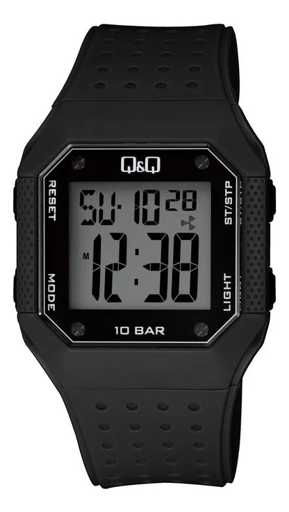 Reloj Q&q Silicona Hombre 42mm M158j001y - Negro