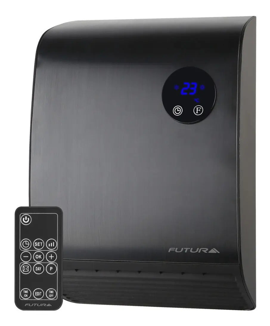 Calefactor De Pared Para Baño Futura Fut-cp200 - Negro