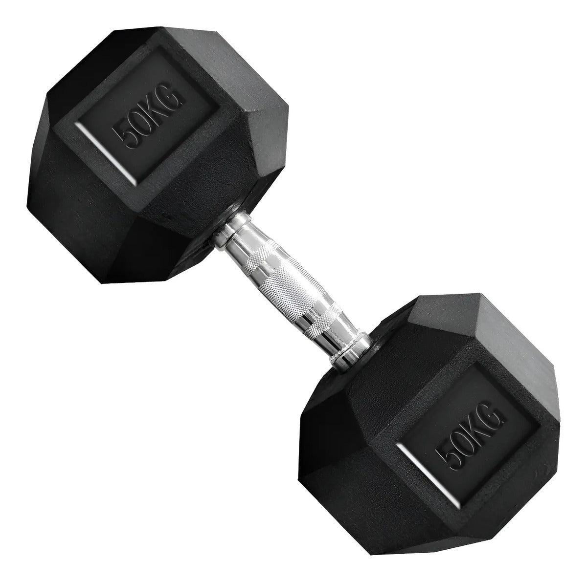 Mancuerna Hexagonal Hierro Recubierto 50kg Rhino Negro