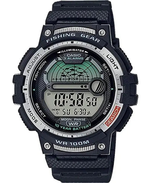Reloj Casio Digital Silicona Negro C/ Luz Led - Negro