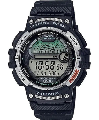 Reloj Casio Digital Silicona Negro C/ Luz Led - Negro