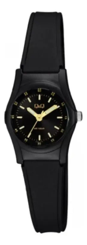 Reloj Q&q Silicona 24mm Vq05j008 - Negro
