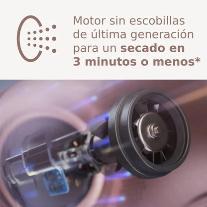 Secador De Pelo Philips Iónico Serie 8000 Bhd837 - Rosa Pálido