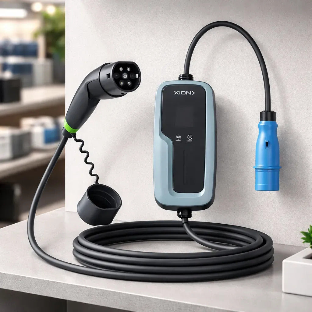 Cargador De Auto Eléctrico Portátil Xion Xi-ev7port Negro