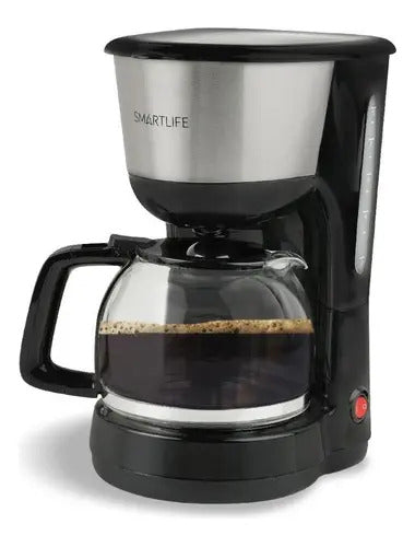 Cafetera De Filtro Smartlife 1,2 Lt Sl-cm4313 - Negro/acero Inoxidable
