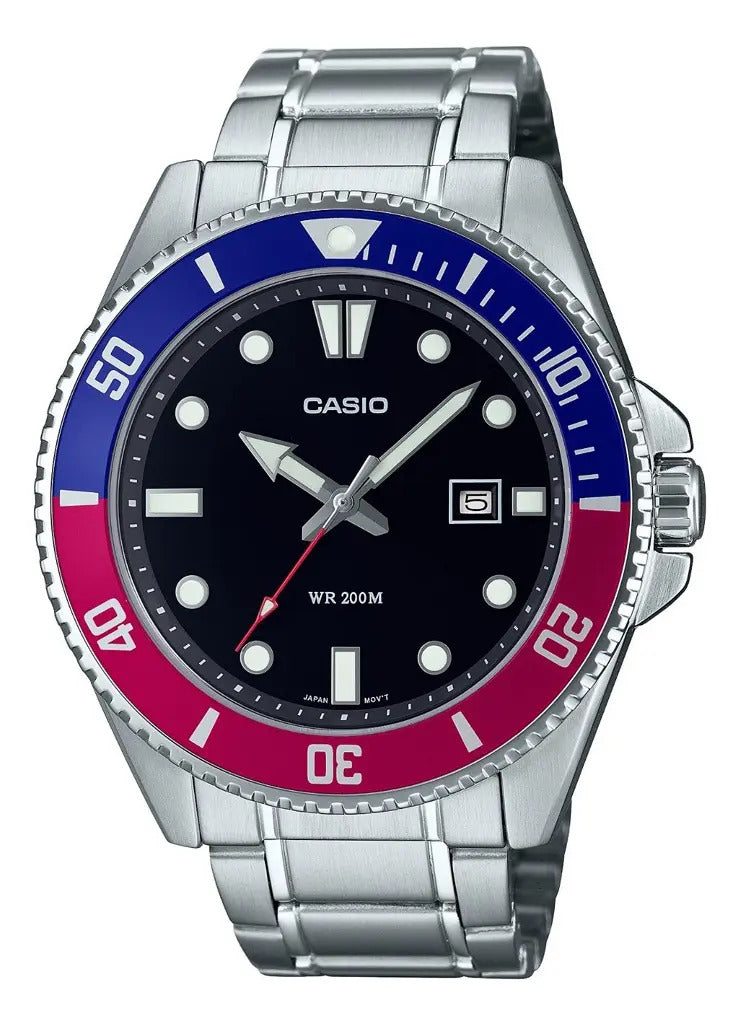 Reloj Casio Metal Hombre Mdv-107d-1a3 - Plateado