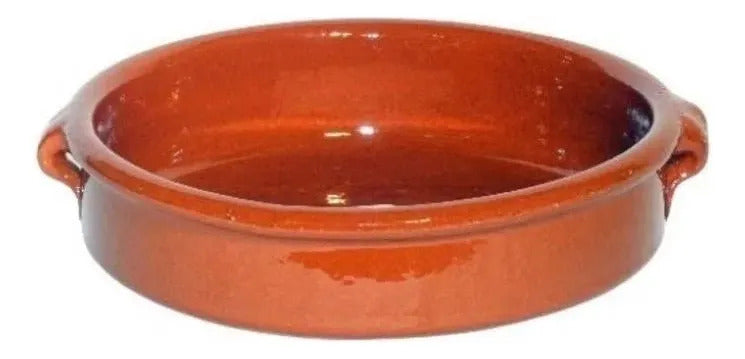 Cazuela Miel Barro 23 Cms C/asas