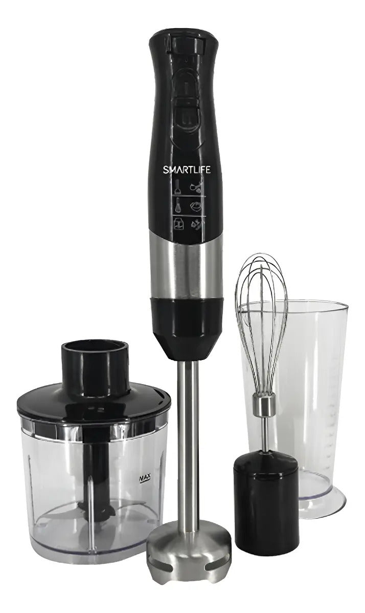 Mixer Con Accesorios 600 W 2 Vel Sl-hb6029 - Negro/acero Inoxidable
