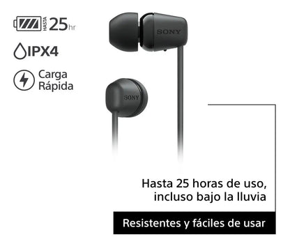 Auriculares Inalámbricos In Ear Sony Wi-c100 - Negro