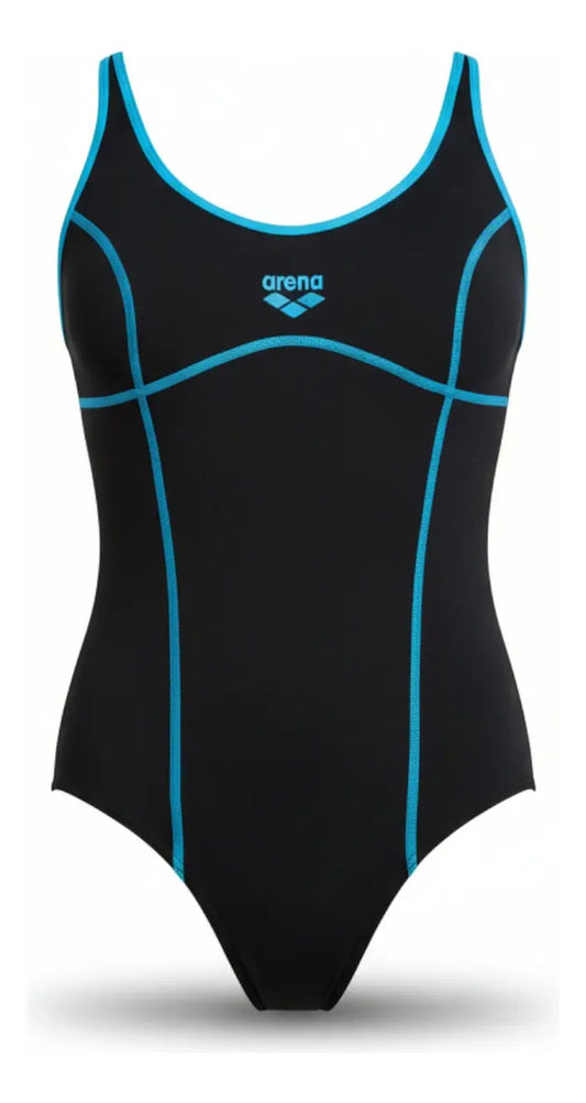 Traje De Natación Mujer Arena Tania Clip Back One Piece Qofe Negro 46