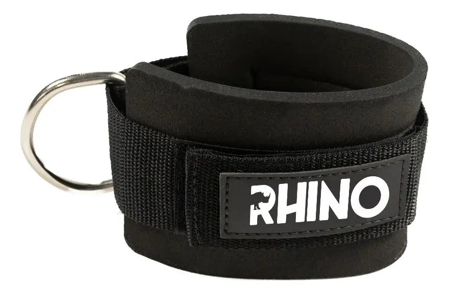 Tobillera Para Polea Máquina Crossover Eva Rhino - Negro