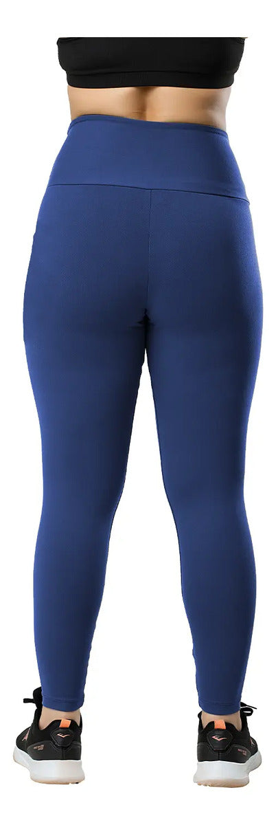 Calza Deportiva Dama Suplex Tiro Alto Elite - Azul 2xl